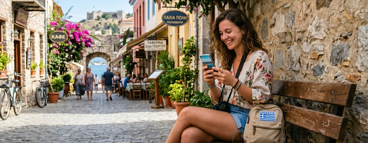 Kalamata’da İnternet & SIM Kart | eSIM mi, Yerel Hat mı?
