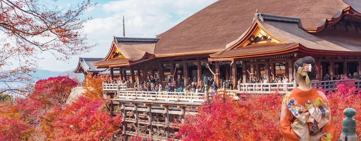 Kyoto’da Kırmızı Sonbahar Yaprakları: Tapınak Bahçelerinde Masal