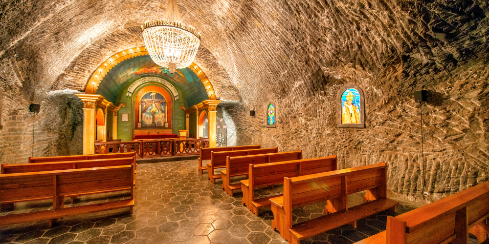 Polonya’nın Tuzdan Heykeller Madeni Wieliczka Tuz Madeni 